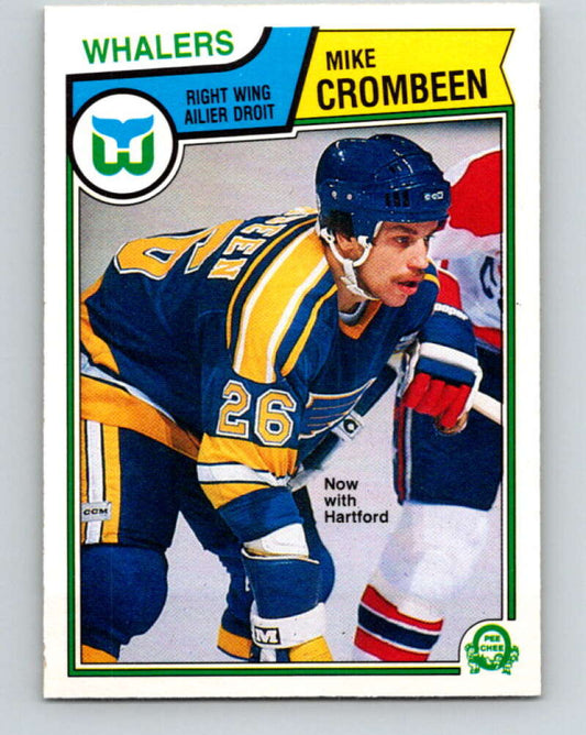 1983-84 O-Pee-Chee #312 Mike Crombeen  RC Rookie Whalers  V27766