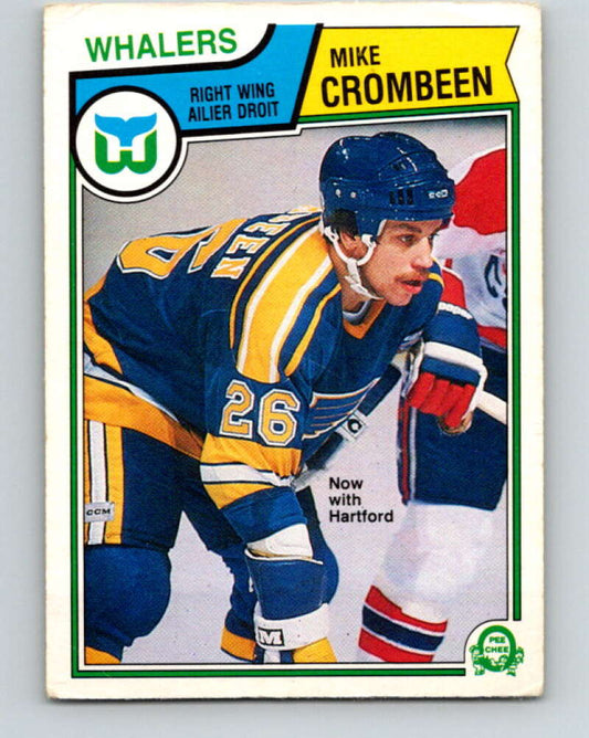 1983-84 O-Pee-Chee #312 Mike Crombeen  RC Rookie Whalers  V27768