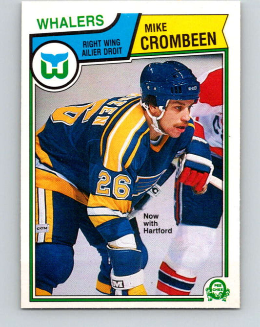 1983-84 O-Pee-Chee #312 Mike Crombeen  RC Rookie Whalers  V27769