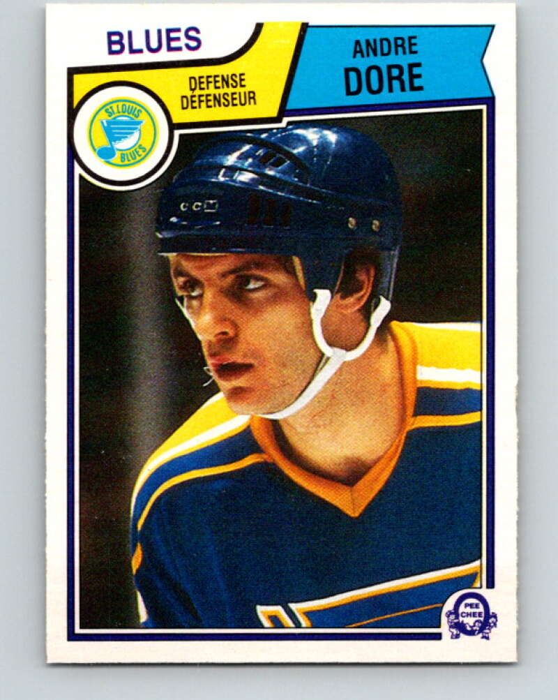 1983-84 O-Pee-Chee #313 Andre Dore  RC Rookie St. Louis Blues  V27772
