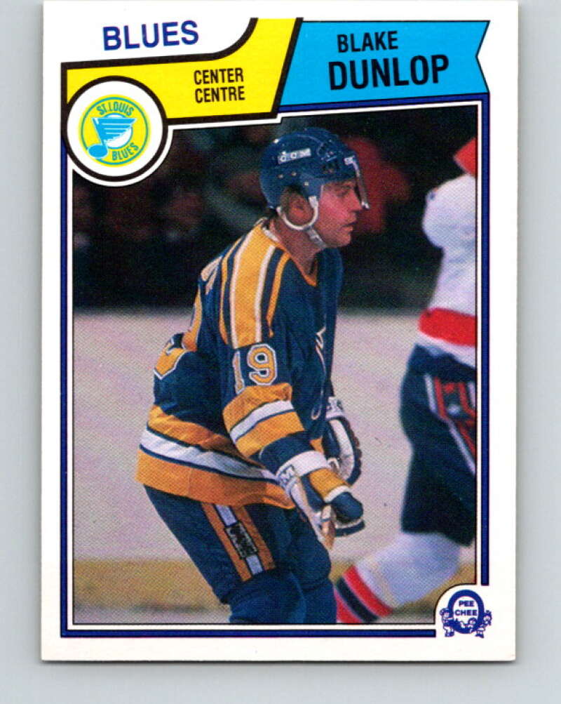 1983-84 O-Pee-Chee #314 Blake Dunlop  St. Louis Blues  V27777