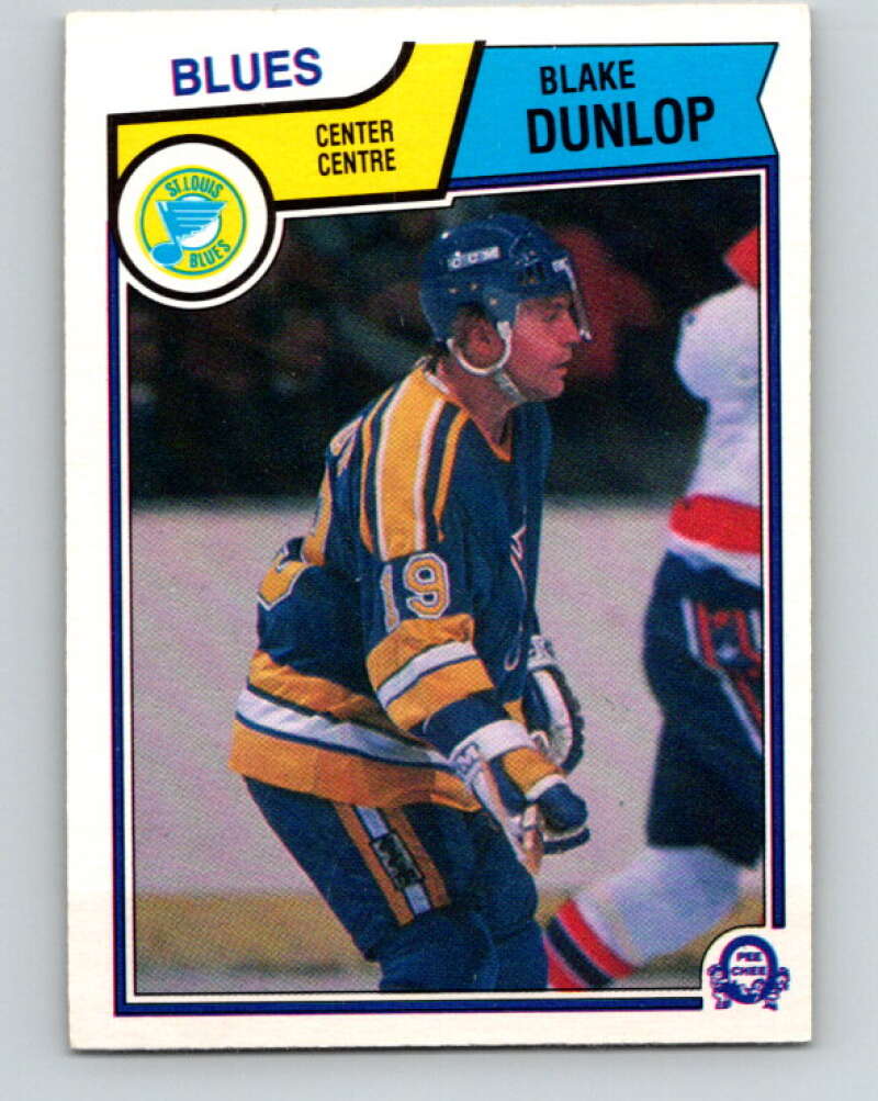 1983-84 O-Pee-Chee #314 Blake Dunlop  St. Louis Blues  V27778