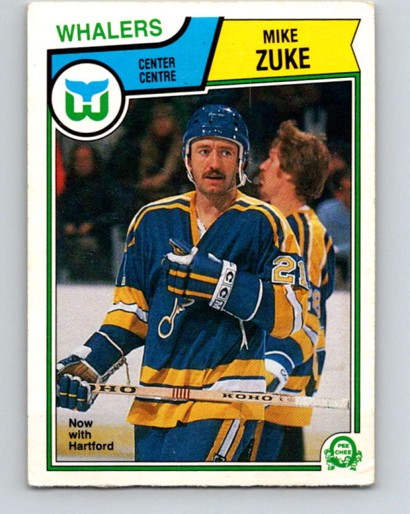 1983-84 O-Pee-Chee #322 Mike Zuke  Hartford Whalers  V27802