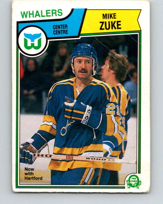 1983-84 O-Pee-Chee #322 Mike Zuke  Hartford Whalers  V27803