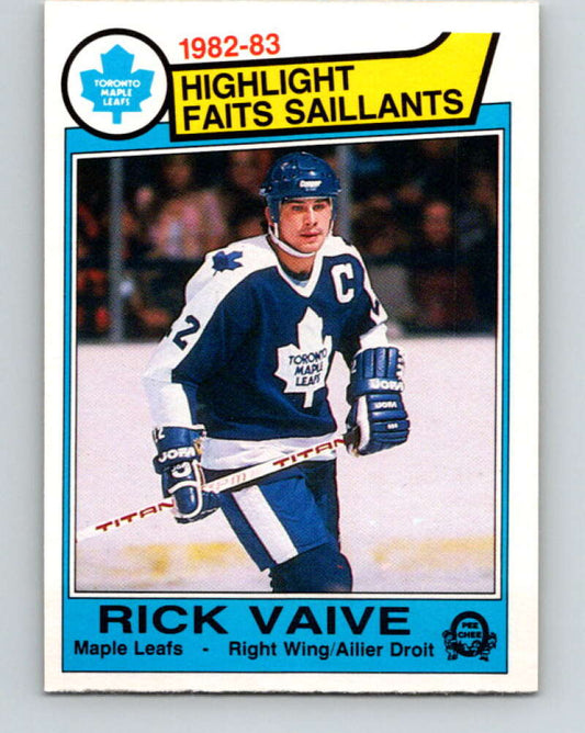 1983-84 O-Pee-Chee #324 Rick Vaive HL  Toronto Maple Leafs  V27807