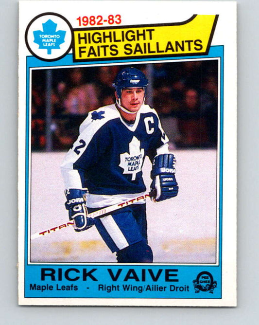 1983-84 O-Pee-Chee #324 Rick Vaive HL  Toronto Maple Leafs  V27808