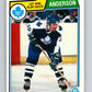 1983-84 O-Pee-Chee #325 John Anderson  Toronto Maple Leafs  V27811