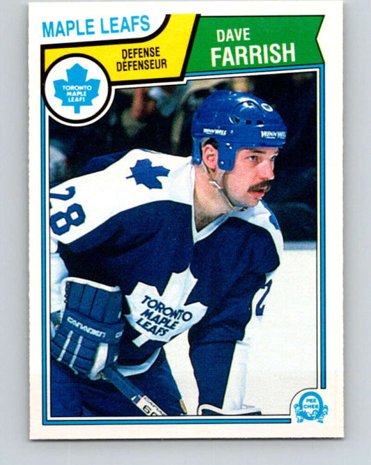 1983-84 O-Pee-Chee #329 Dave Farrish  Toronto Maple Leafs  V27824