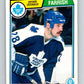 1983-84 O-Pee-Chee #329 Dave Farrish  Toronto Maple Leafs  V27826