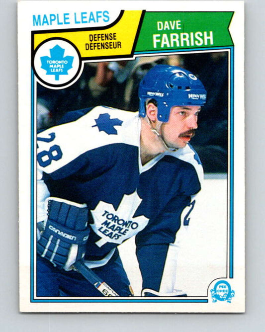1983-84 O-Pee-Chee #329 Dave Farrish  Toronto Maple Leafs  V27826