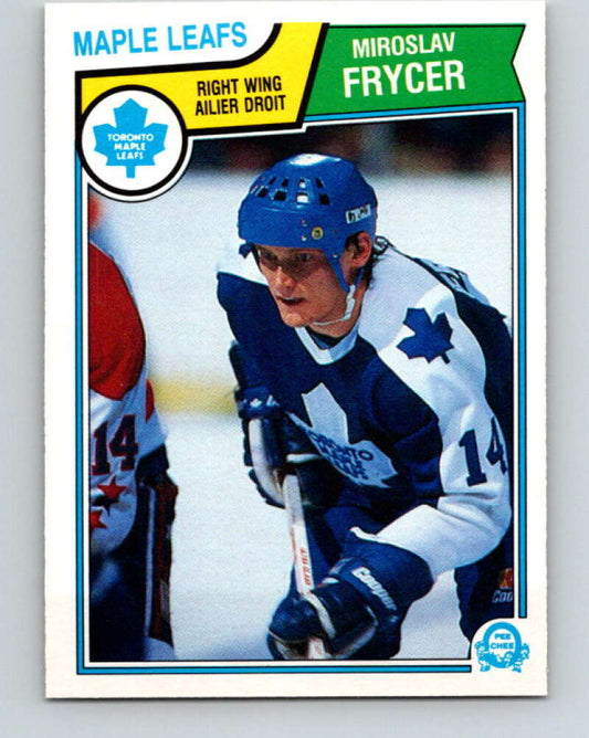 1983-84 O-Pee-Chee #330 Miroslav Frycer  Toronto Maple Leafs  V27831