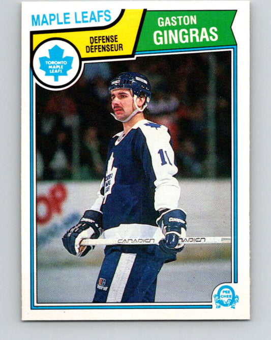 1983-84 O-Pee-Chee #332 Gaston Gingras  Toronto Maple Leafs  V27833
