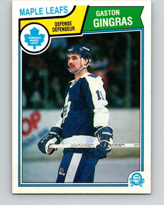 1983-84 O-Pee-Chee #332 Gaston Gingras  Toronto Maple Leafs  V27834