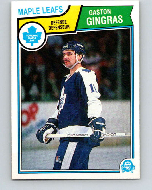 1983-84 O-Pee-Chee #332 Gaston Gingras  Toronto Maple Leafs  V27835