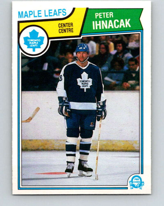 1983-84 O-Pee-Chee #334 Peter Ihnacak RC Rookie Maple Leafs  V27841
