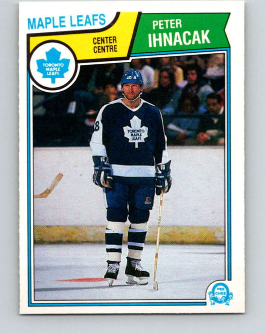 1983-84 O-Pee-Chee #334 Peter Ihnacak RC Rookie Maple Leafs  V27842