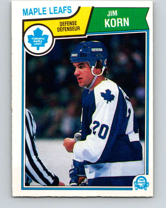 1983-84 O-Pee-Chee #335 Jim Korn  Toronto Maple Leafs  V27846