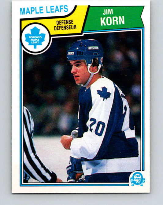 1983-84 O-Pee-Chee #335 Jim Korn  Toronto Maple Leafs  V27847