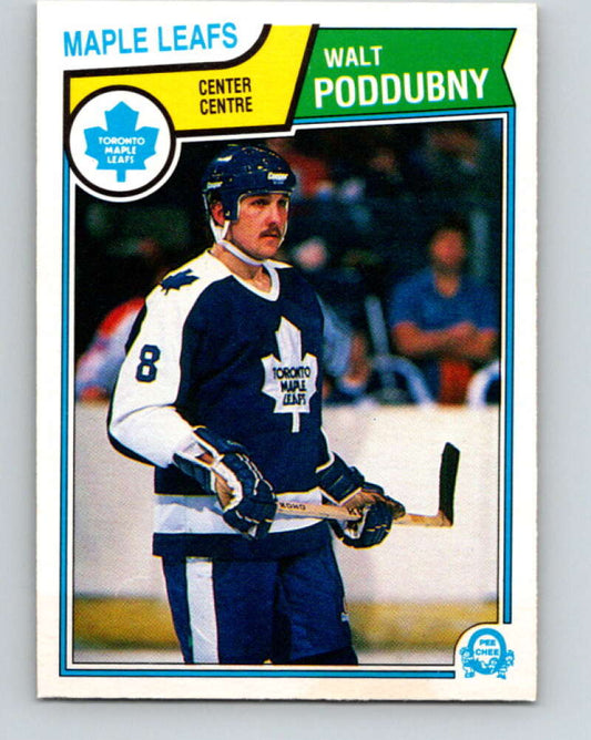 1983-84 O-Pee-Chee #339 Walt Poddubny RC Rookie Maple Leafs  V27855