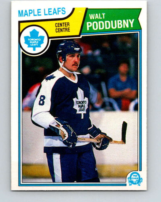 1983-84 O-Pee-Chee #339 Walt Poddubny RC Rookie Maple Leafs  V27856