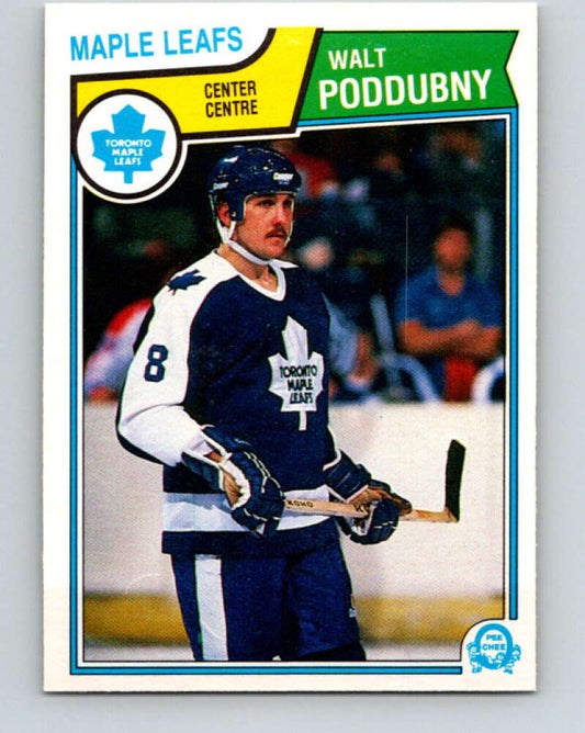 1983-84 O-Pee-Chee #339 Walt Poddubny RC Rookie Maple Leafs  V27858