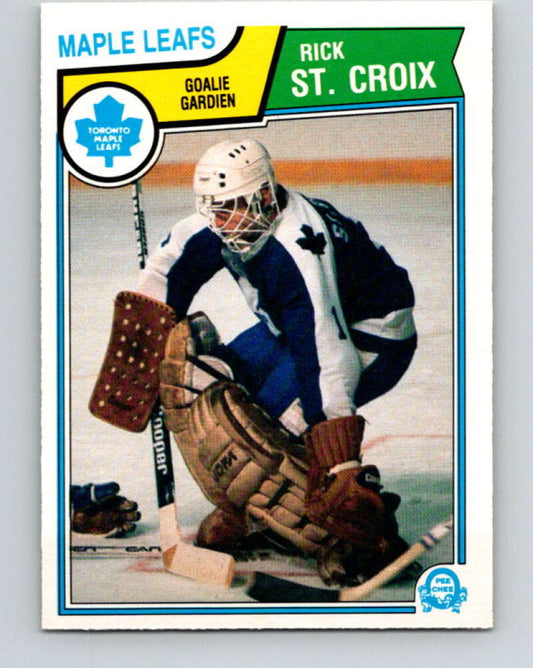1983-84 O-Pee-Chee #340 Rick St. Croix  Toronto Maple Leafs  V27859