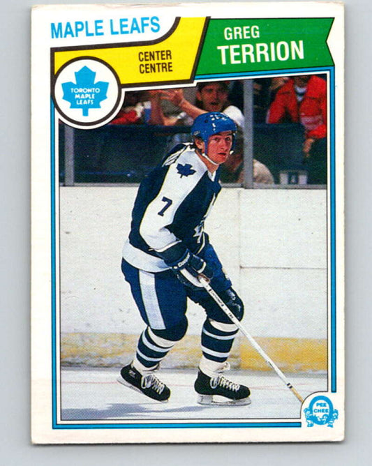 1983-84 O-Pee-Chee #342 Greg Terrion  Toronto Maple Leafs  V27865
