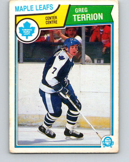 1983-84 O-Pee-Chee #342 Greg Terrion  Toronto Maple Leafs  V27866