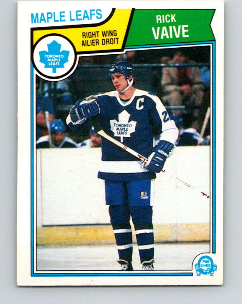 1983-84 O-Pee-Chee #343 Rick Vaive  Toronto Maple Leafs  V27867