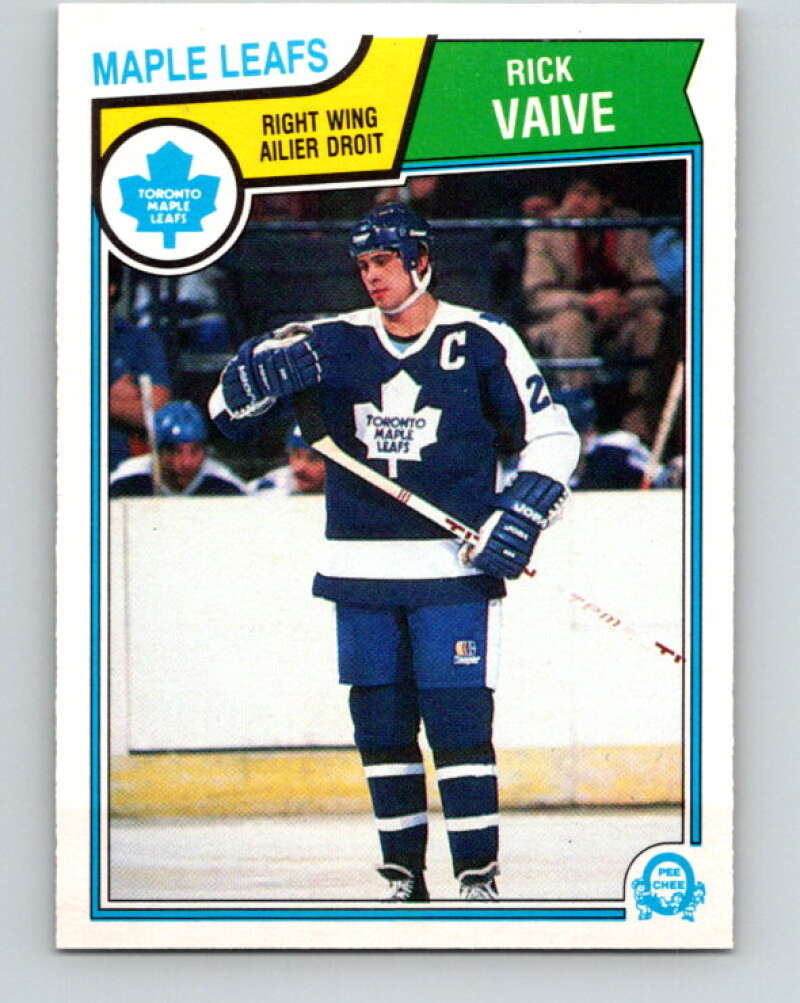 1983-84 O-Pee-Chee #343 Rick Vaive  Toronto Maple Leafs  V27868