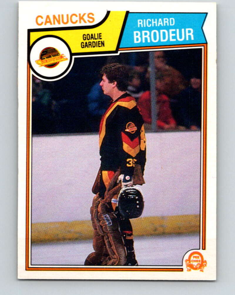 1983-84 O-Pee-Chee #346 Richard Brodeur  Vancouver Canucks  V27876