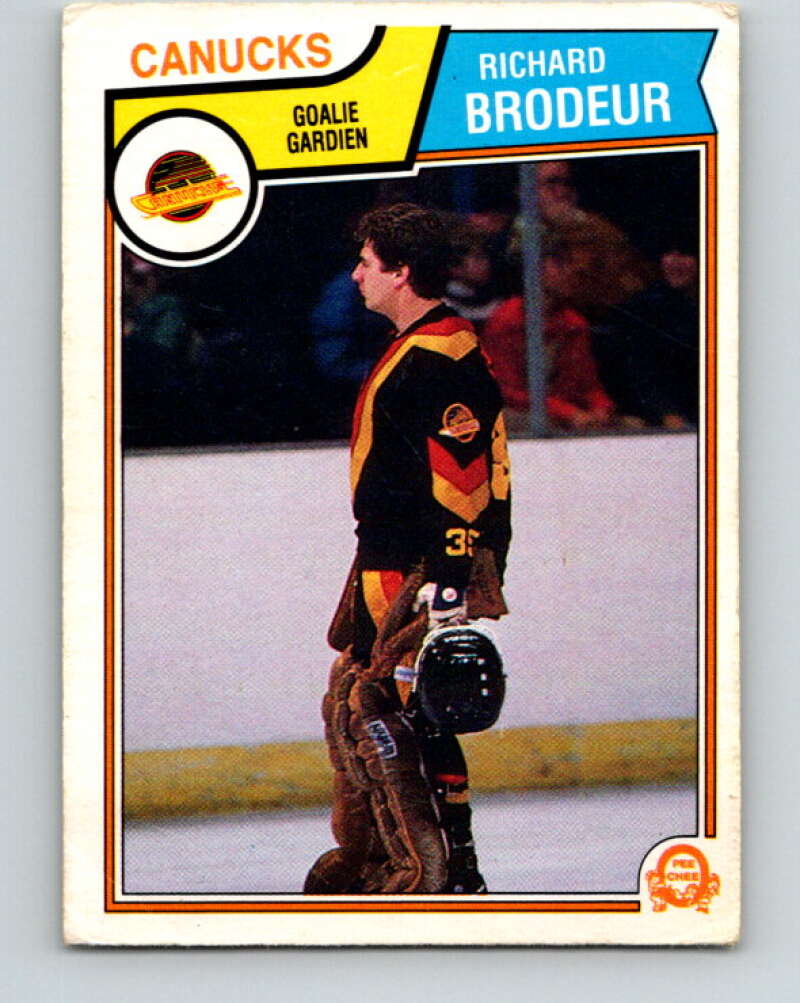 1983-84 O-Pee-Chee #346 Richard Brodeur  Vancouver Canucks  V27877