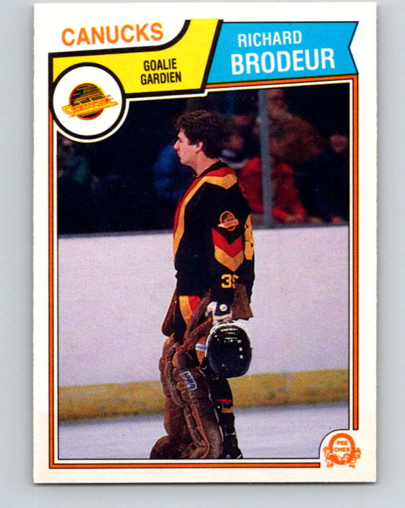 1983-84 O-Pee-Chee #346 Richard Brodeur  Vancouver Canucks  V27879