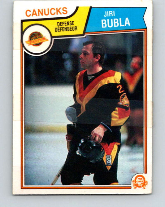 1983-84 O-Pee-Chee #347 Jiri Bubla RC Rookie Canucks  V27880