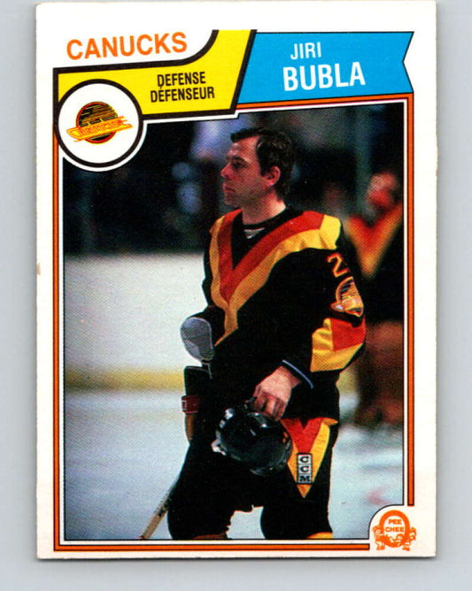 1983-84 O-Pee-Chee #347 Jiri Bubla RC Rookie Canucks  V27881