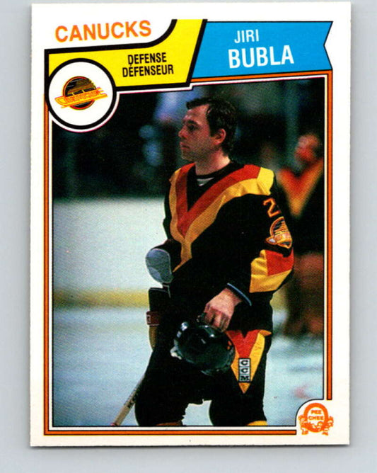 1983-84 O-Pee-Chee #347 Jiri Bubla RC Rookie Canucks  V27882