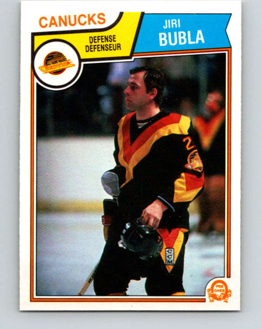 1983-84 O-Pee-Chee #347 Jiri Bubla RC Rookie Canucks  V27883