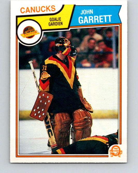 1983-84 O-Pee-Chee #349 John Garrett  Vancouver Canucks  V27888