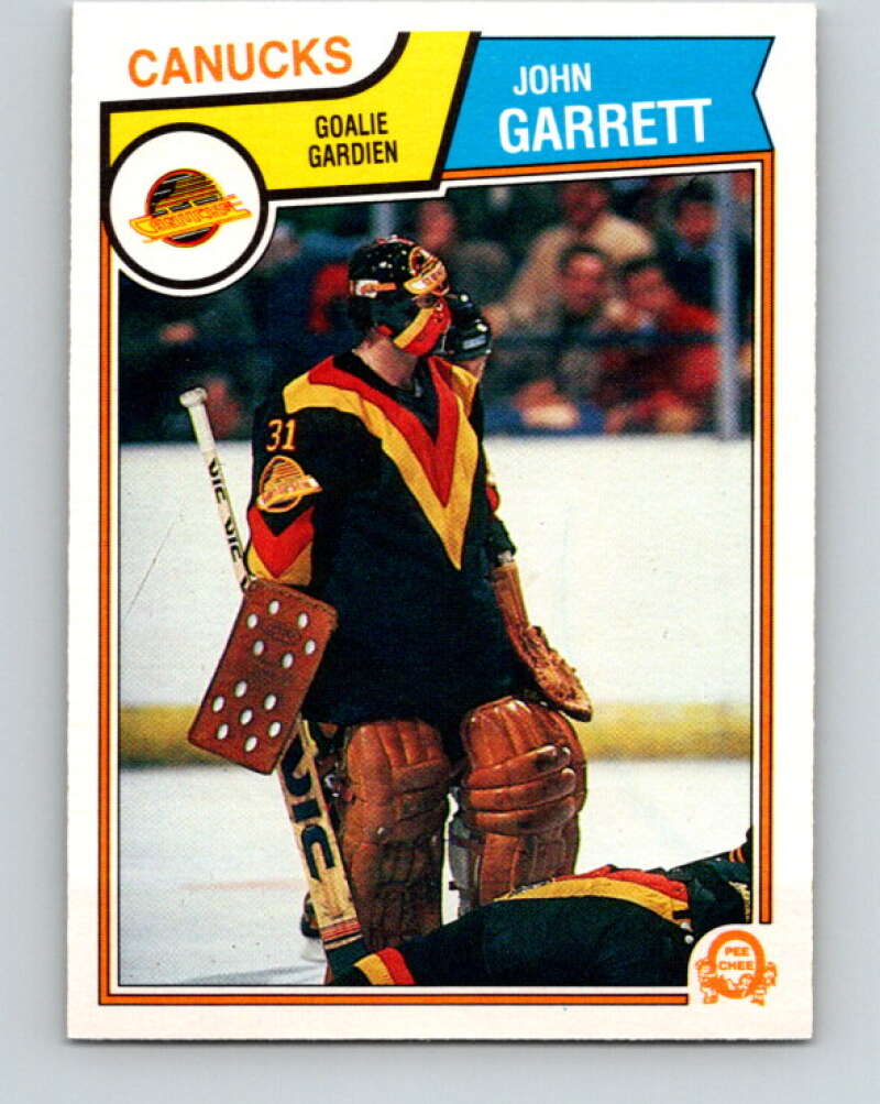 1983-84 O-Pee-Chee #349 John Garrett  Vancouver Canucks  V27889