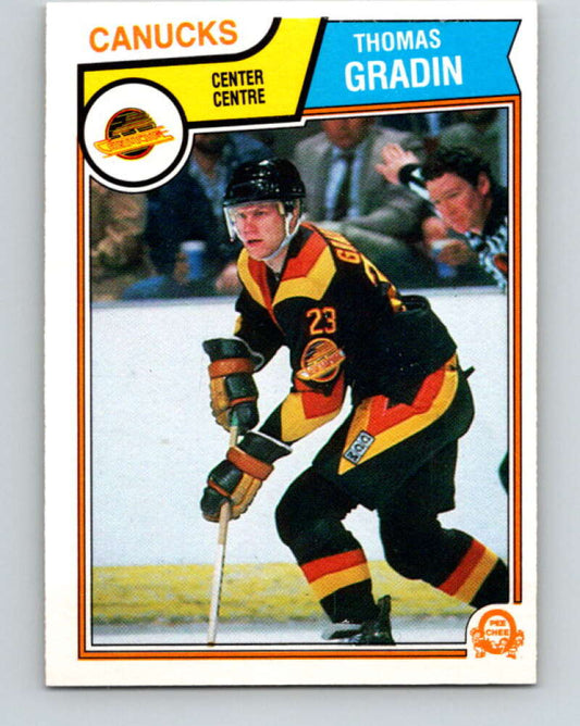 1983-84 O-Pee-Chee #350 Thomas Gradin  Vancouver Canucks  V27891