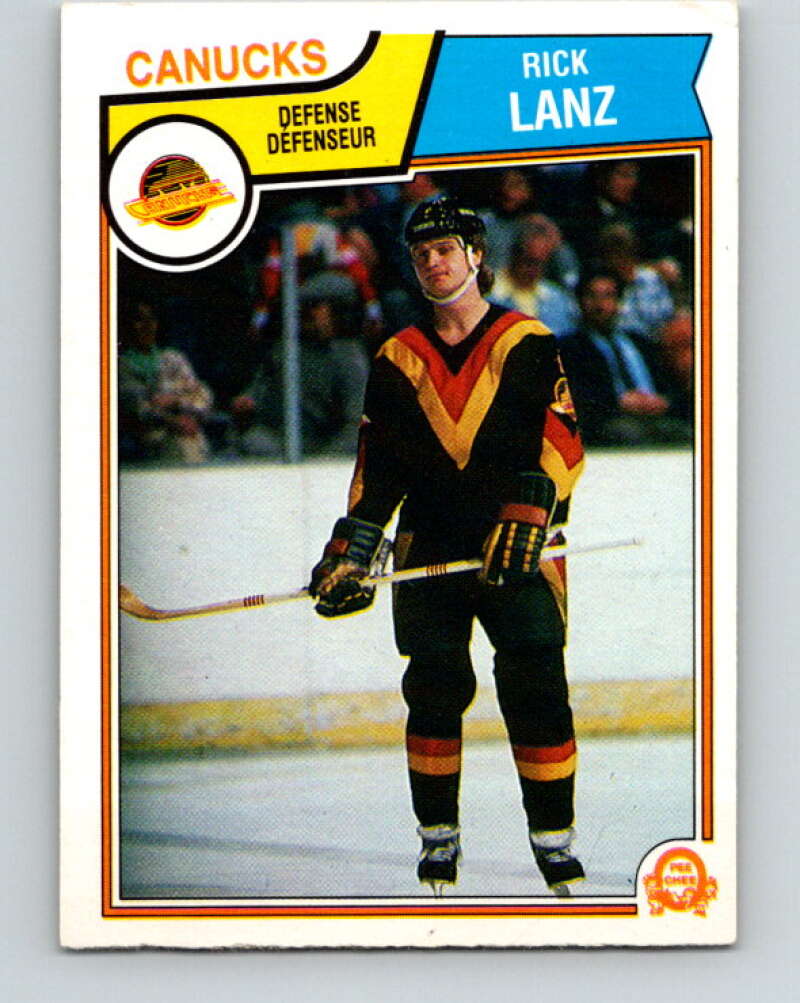 1983-84 O-Pee-Chee #353 Rick Lanz  Vancouver Canucks  V27903