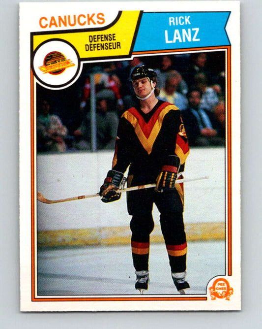 1983-84 O-Pee-Chee #353 Rick Lanz  Vancouver Canucks  V27904