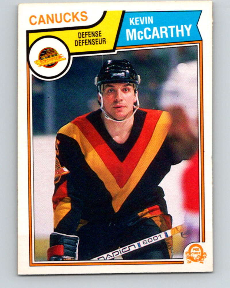 1983-84 O-Pee-Chee #356 Kevin McCarthy  Vancouver Canucks  V27915