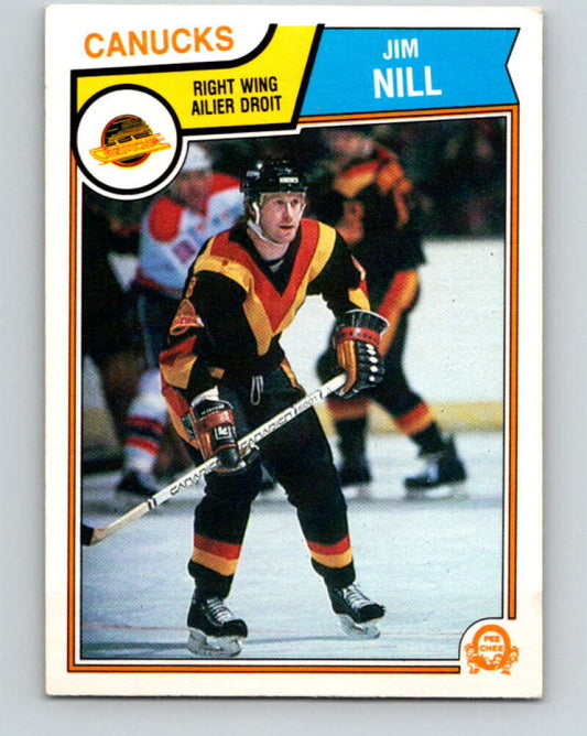 1983-84 O-Pee-Chee #357 Jim Nill  RC Rookie Vancouver Canucks  V27920