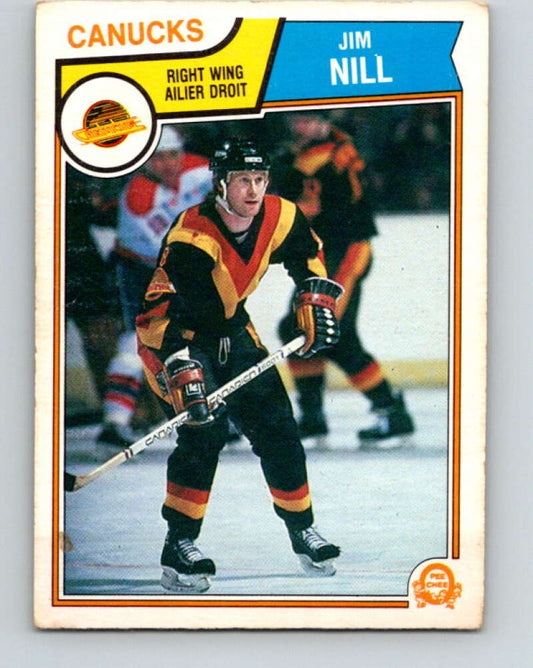 1983-84 O-Pee-Chee #357 Jim Nill  RC Rookie Vancouver Canucks  V27921