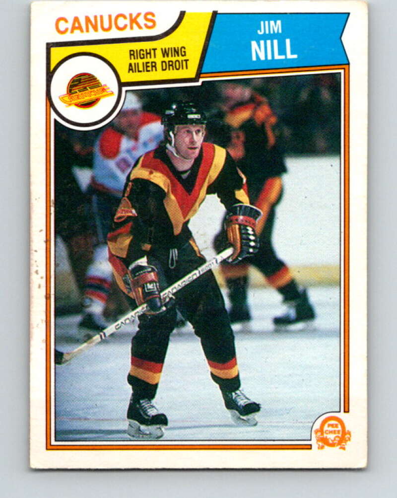 1983-84 O-Pee-Chee #357 Jim Nill  RC Rookie Vancouver Canucks  V27922