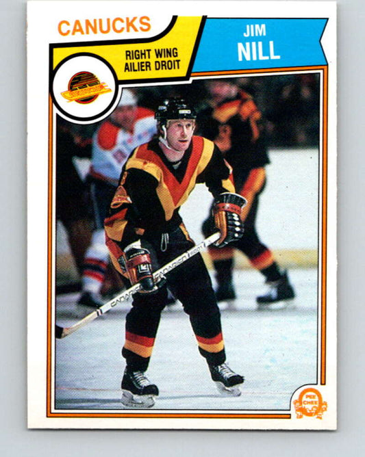 1983-84 O-Pee-Chee #357 Jim Nill  RC Rookie Vancouver Canucks  V27923