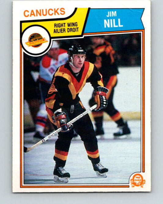 1983-84 O-Pee-Chee #357 Jim Nill  RC Rookie Vancouver Canucks  V27924