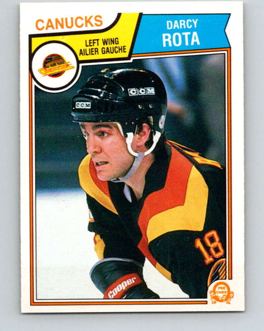 1983-84 O-Pee-Chee #358 Darcy Rota  Vancouver Canucks  V27927