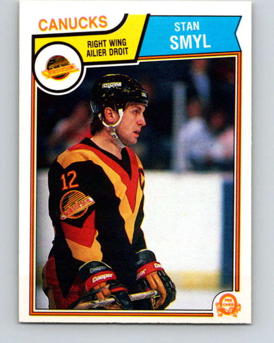 1983-84 O-Pee-Chee #359 Stan Smyl  Vancouver Canucks  V27929